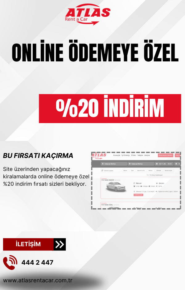 Online Ödemede %20 İndirim